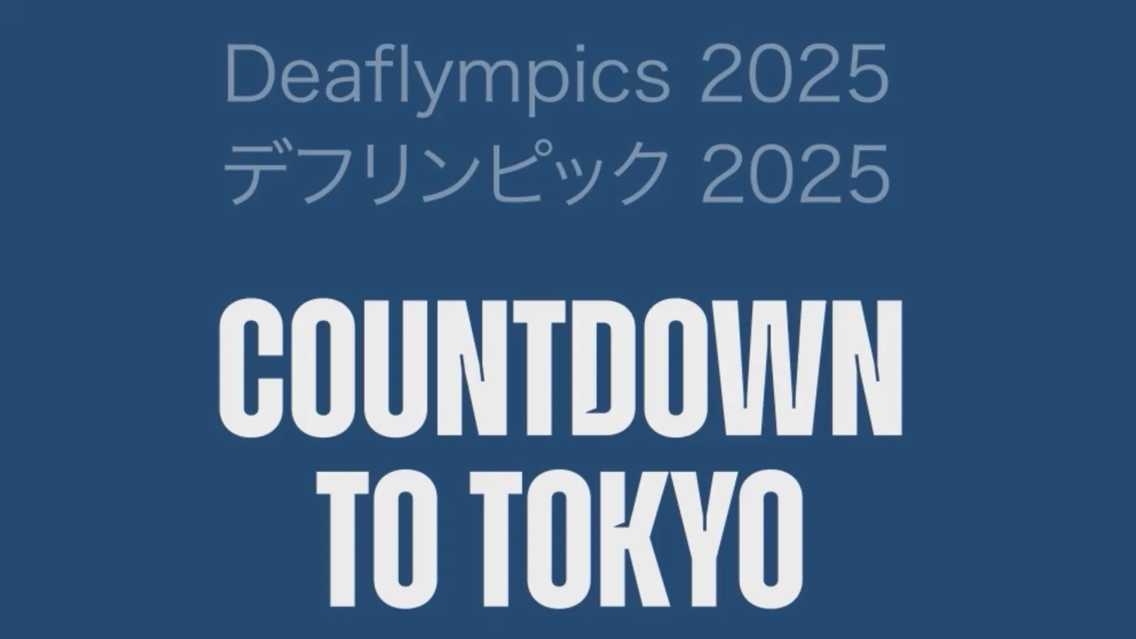 Countdown to Deaflympics - April